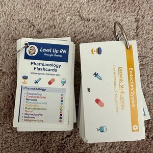 Pharmacology Study Cards